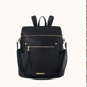 Poppy & Peonies Commuter Backpack black